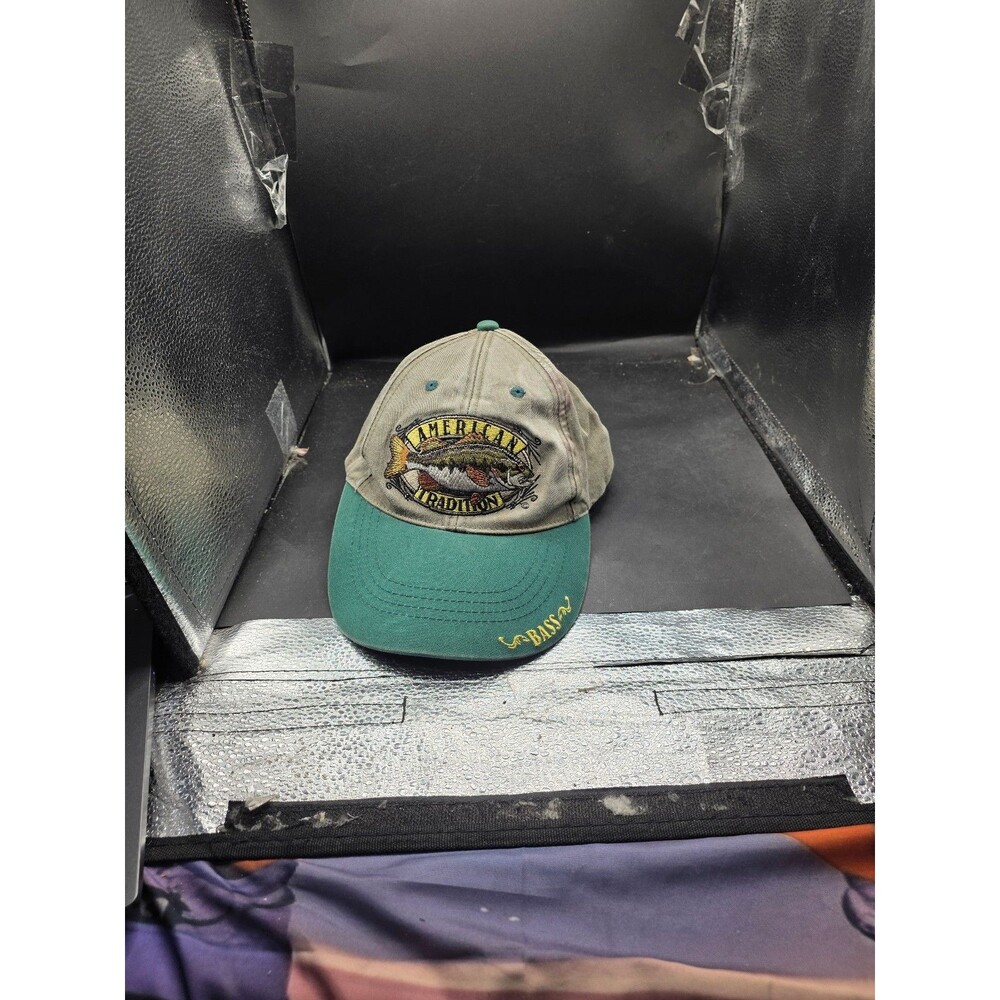 Vintage American Tradition Bass Fishing Strapback Hat – Fish Embroidered Outdoor